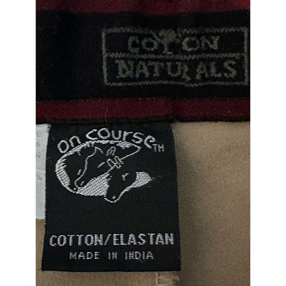 On‎ Course 30x25 Equestrian Riding Pants Breeches Tan Suede Inner Stretchy horse - Picture 3 of 14